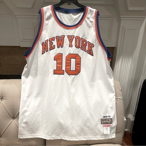 VTG New York Knicks Mitchell & Ness 1972-73 Walt "Clyde" Frazer Jersey Sz 60 3XL - Picture 1 of 9
